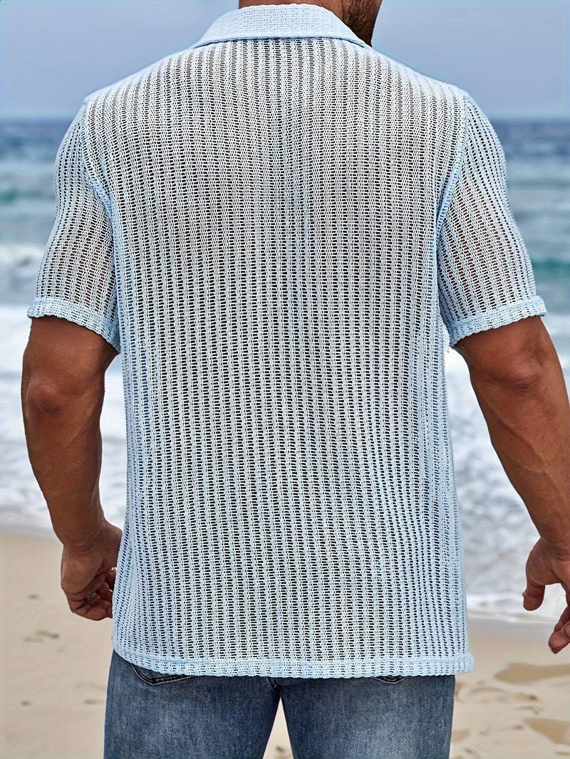 Joshua – chemise boutonnée décontractée et ample pour le printemps