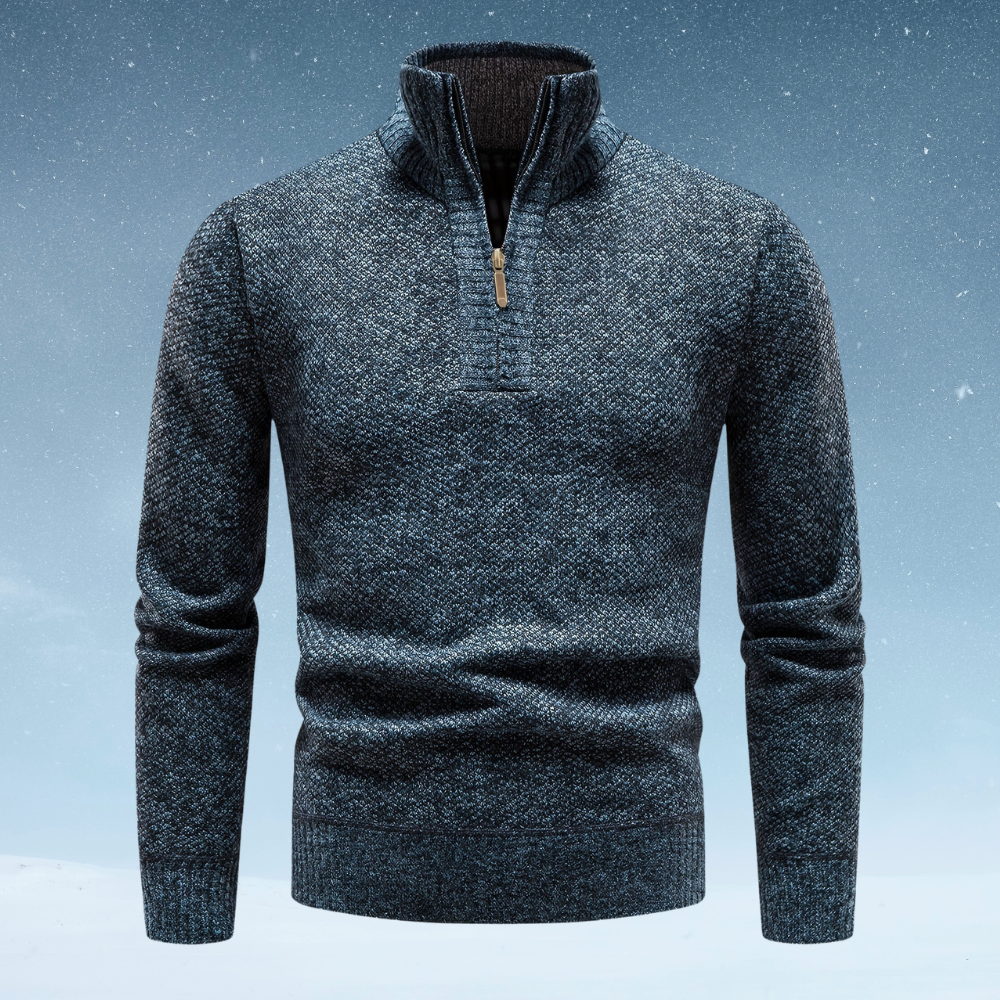 CESAR™ | PULL THERMIQUE - CHAUD ET DÉCONTRACTÉ À DEMI-ZIP 