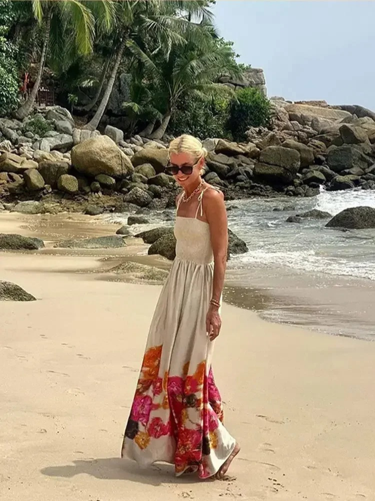 CLOVER™ | ROBE MAXI À FLEURS