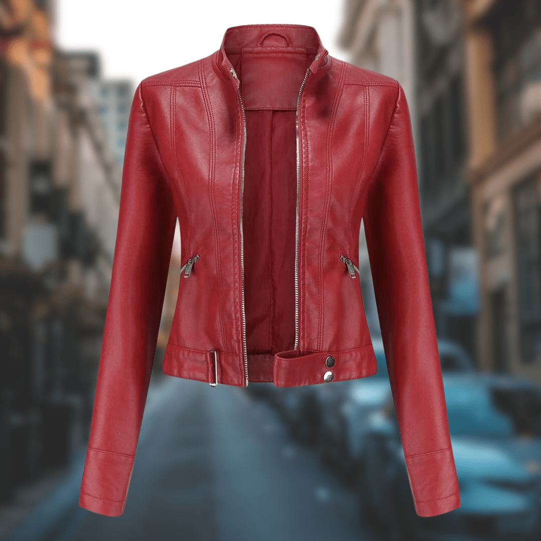 Yrelia | Veste en cuir élégante