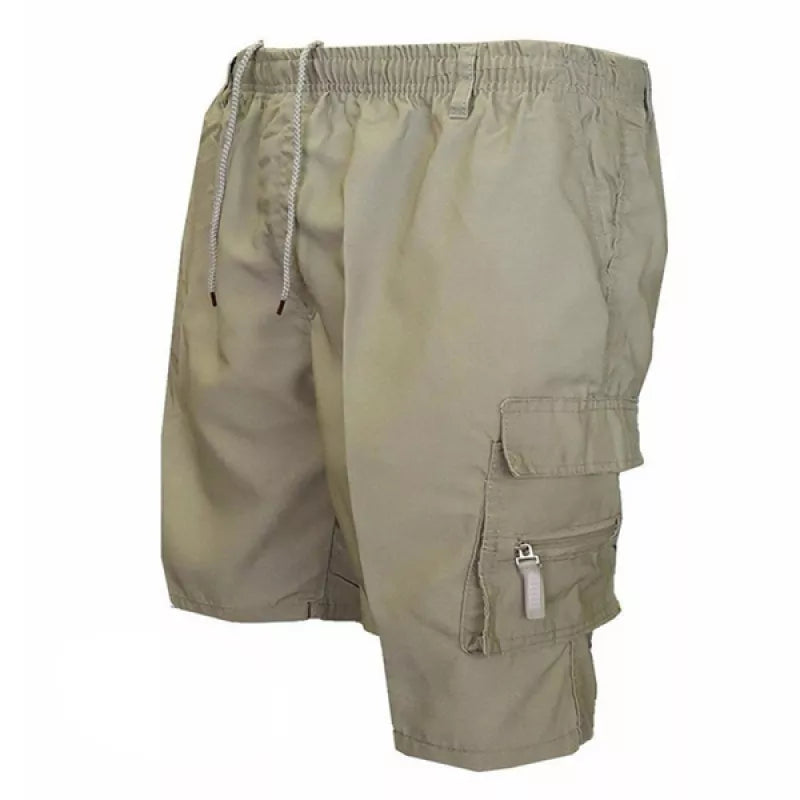 Short cargo décontracté et sportif pour homme avec plusieurs poches