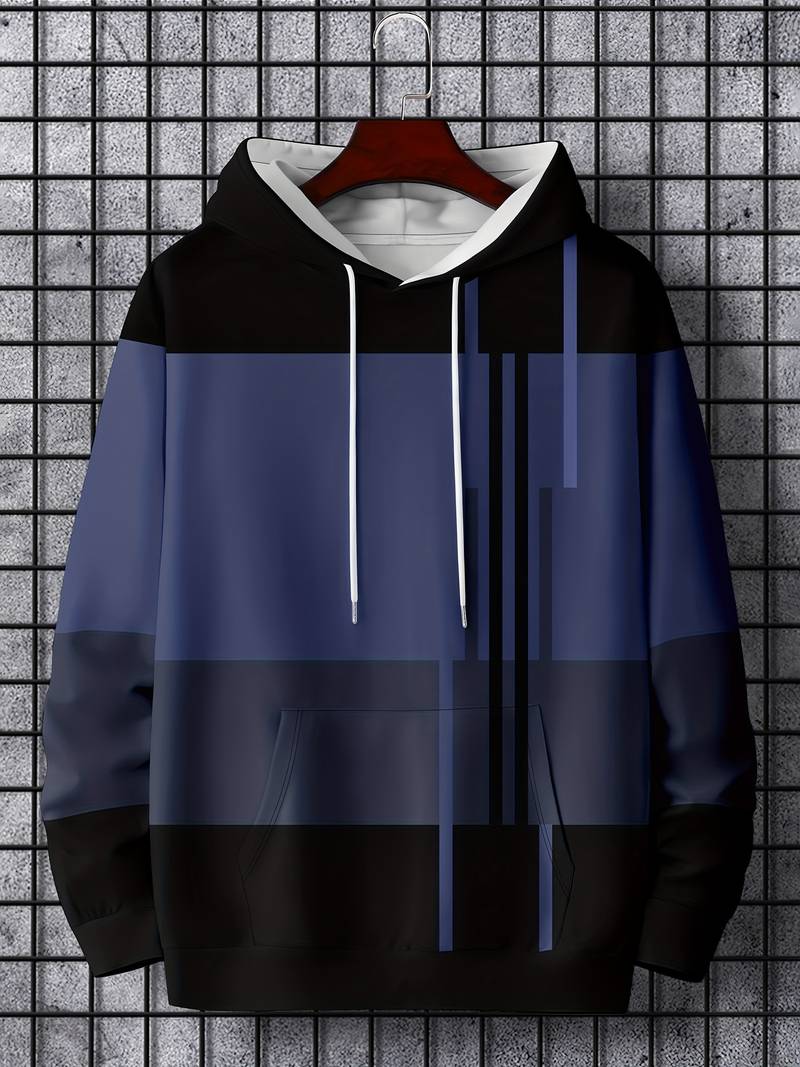 Eric – Sweat à capuche color-block pour homme