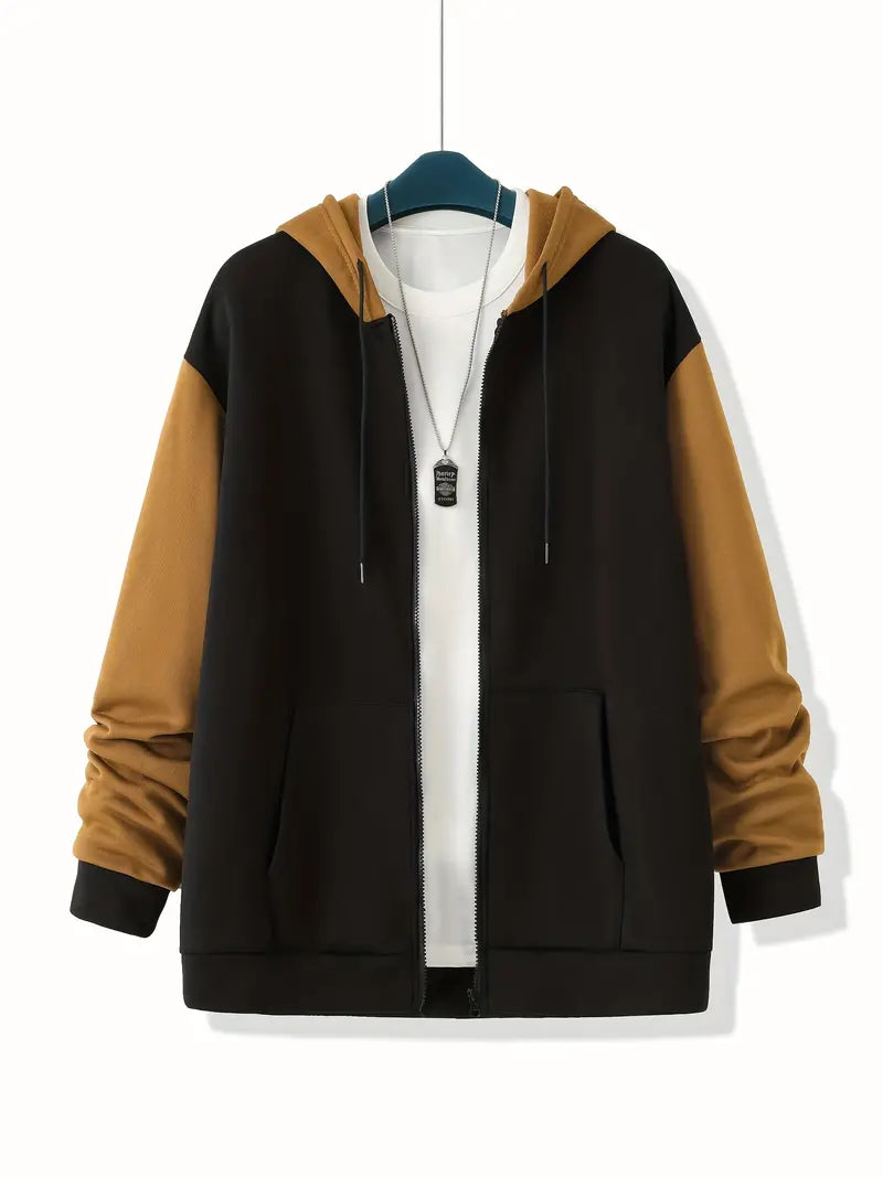 Charles – Sweat à capuche contrasté pour homme
