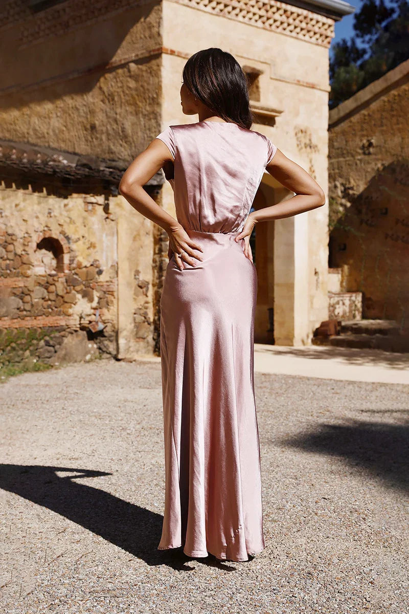Selma Maxikleid - Altrosa