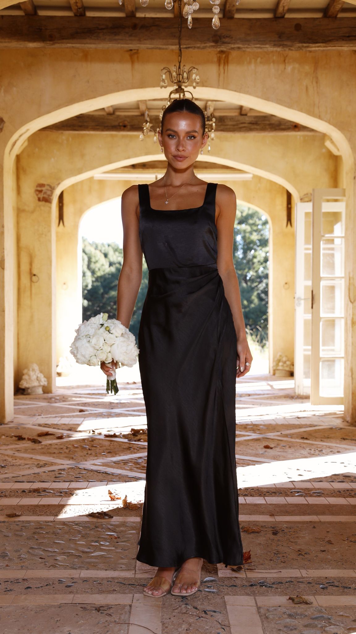 Robe longue Alaria - Noire 