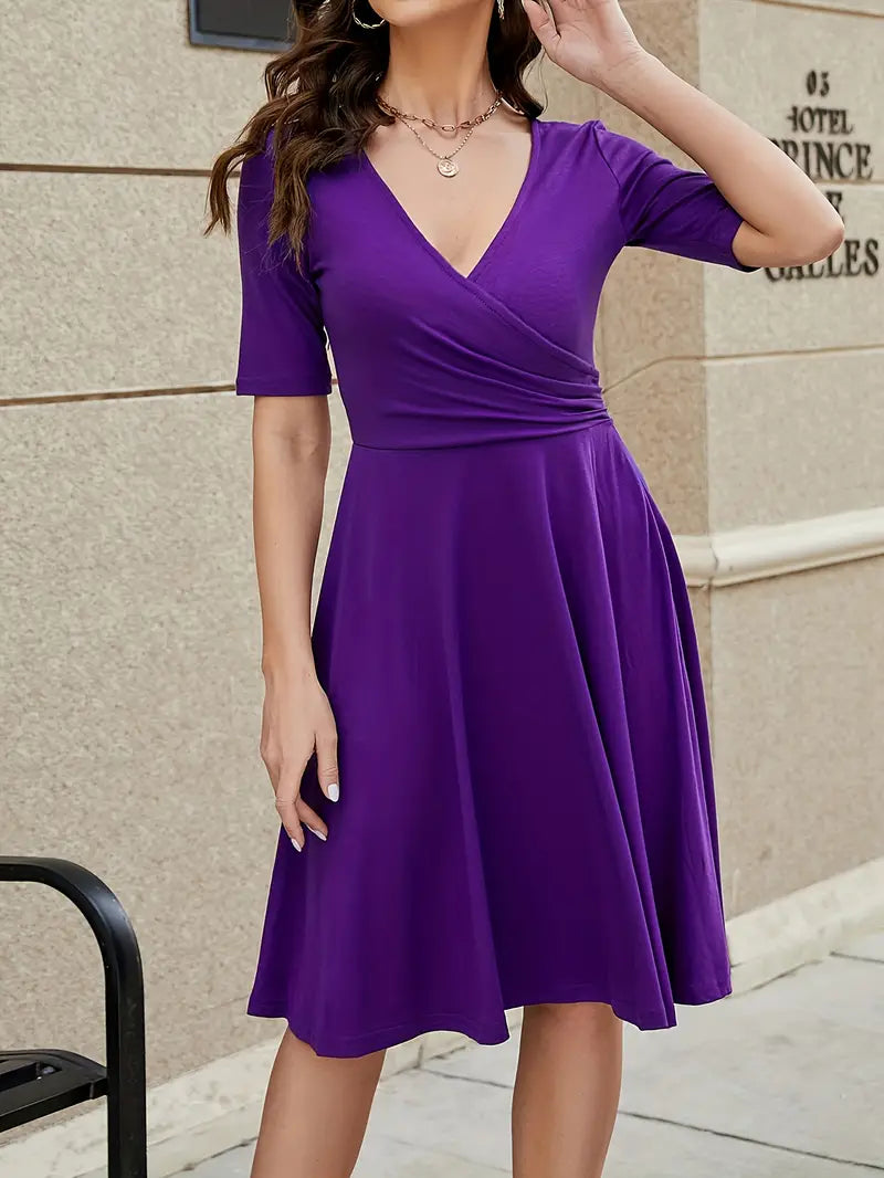Edwina - Damen knielanges Sommerkleid midi