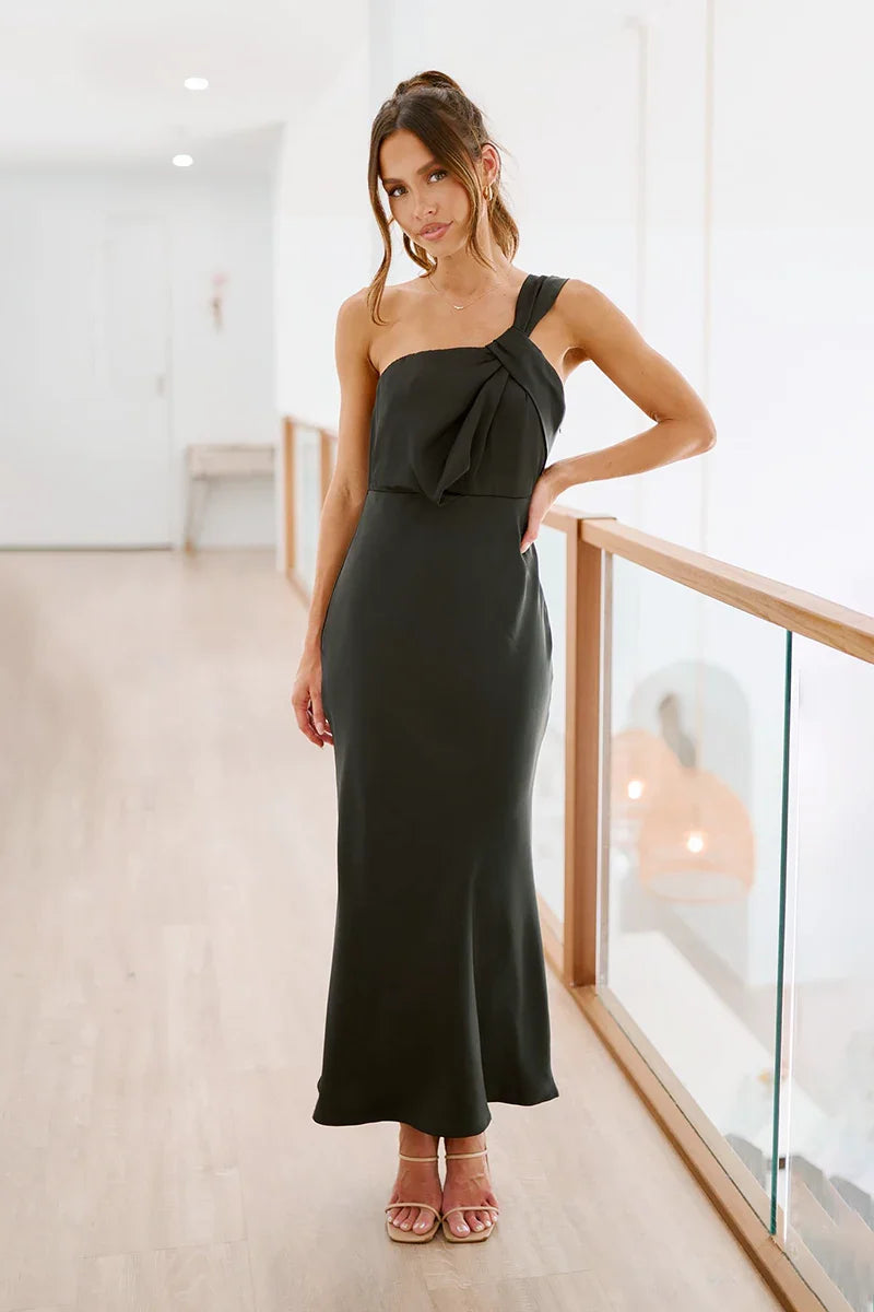 Greta Maxikleid - Schwarz