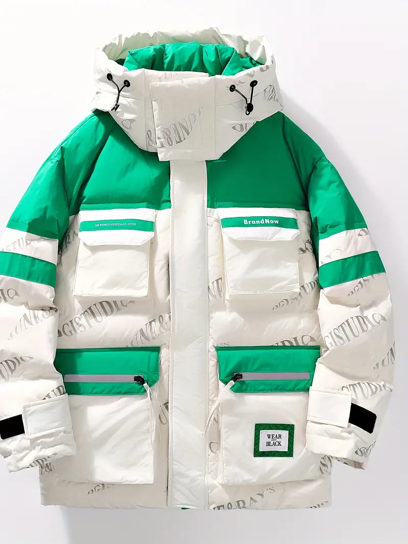 Charles – veste d'hiver color-block pour homme