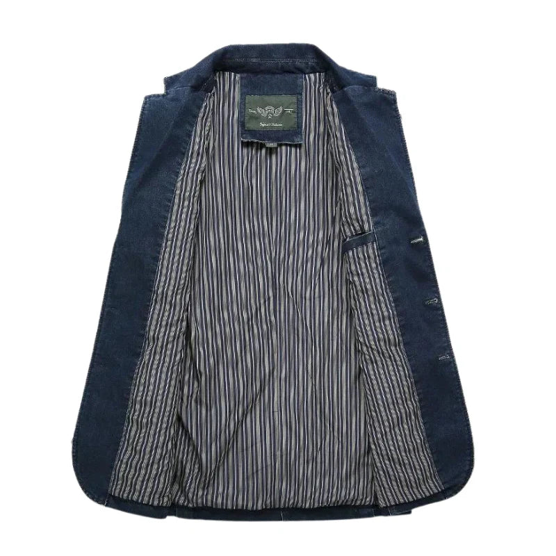 Ervin | veste blazer en denim et coton pour homme