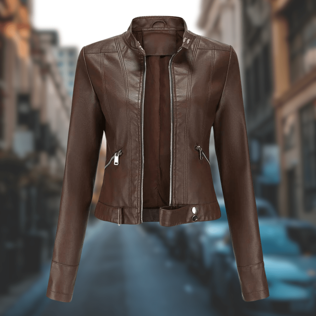 Yrelia | Veste en cuir élégante