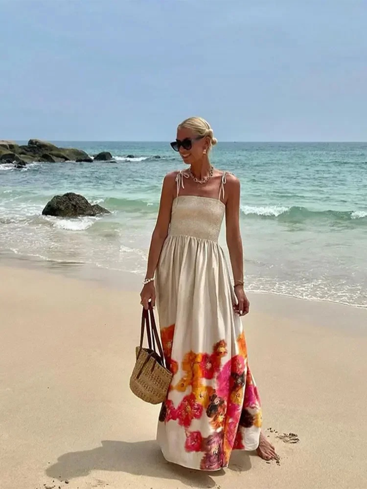CLOVER™ | ROBE MAXI À FLEURS