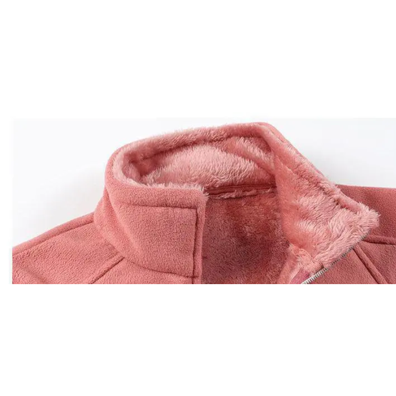 Leichte Damen-Zip-Jacke, perfekt für draußen, Fleece-Weste