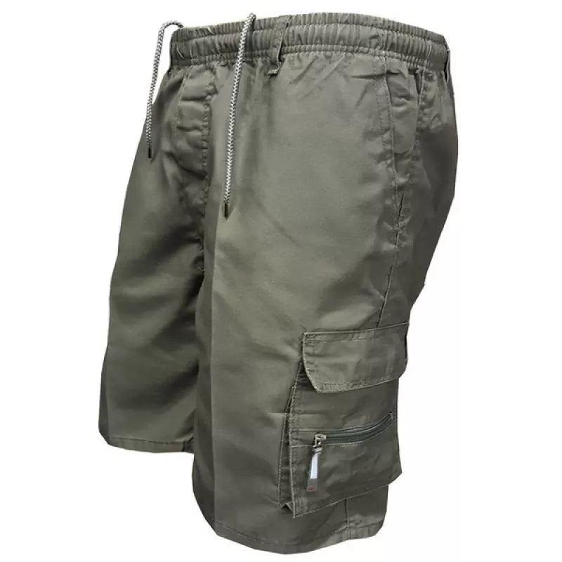 Short cargo décontracté et sportif pour homme avec plusieurs poches