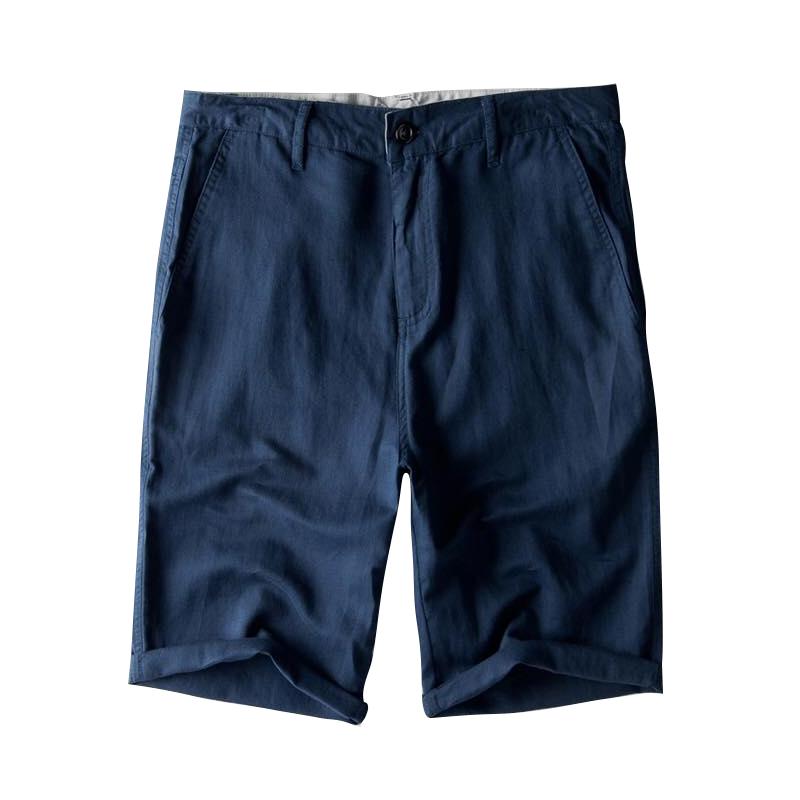 Short homme en lin et coton