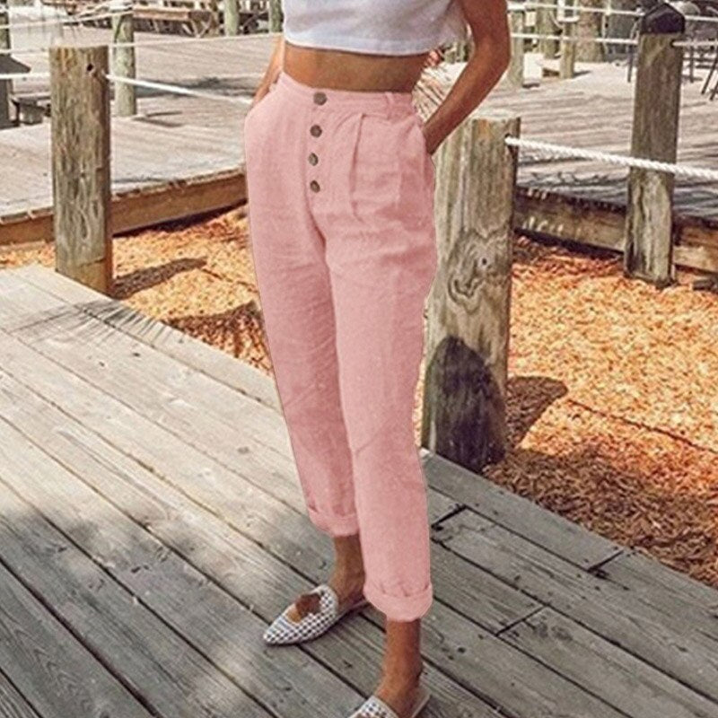 Bente - Superbe pantalon en lin pour les journées chaudes