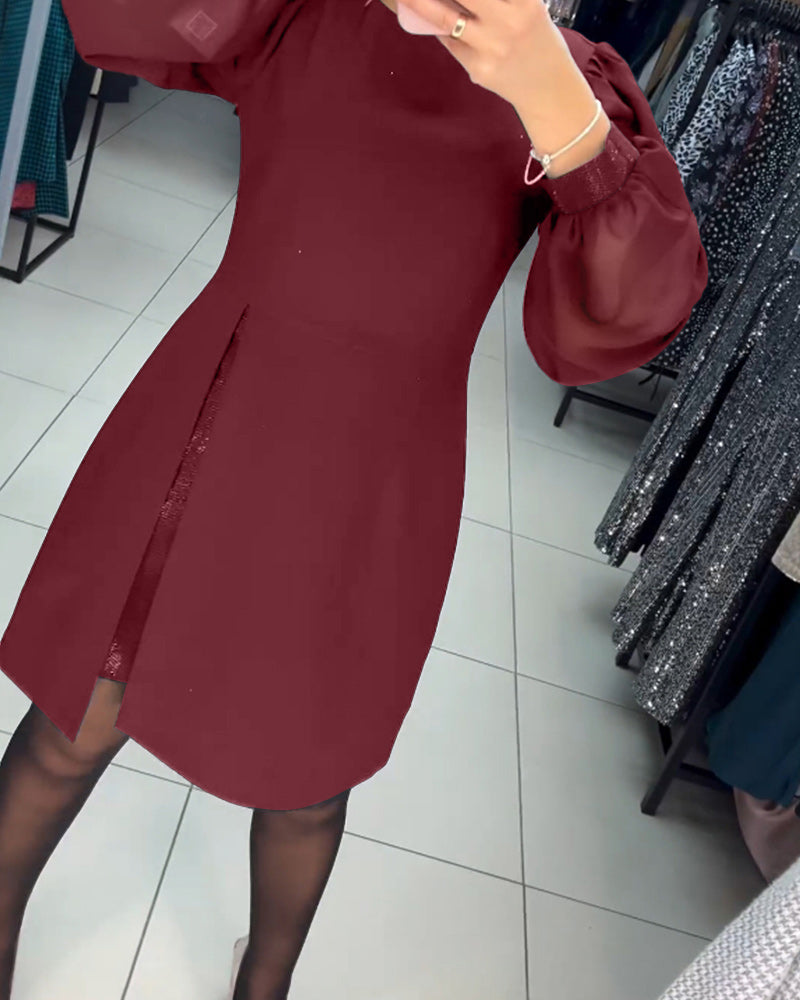 Ruby - Robe - Manches lanternes élégantes