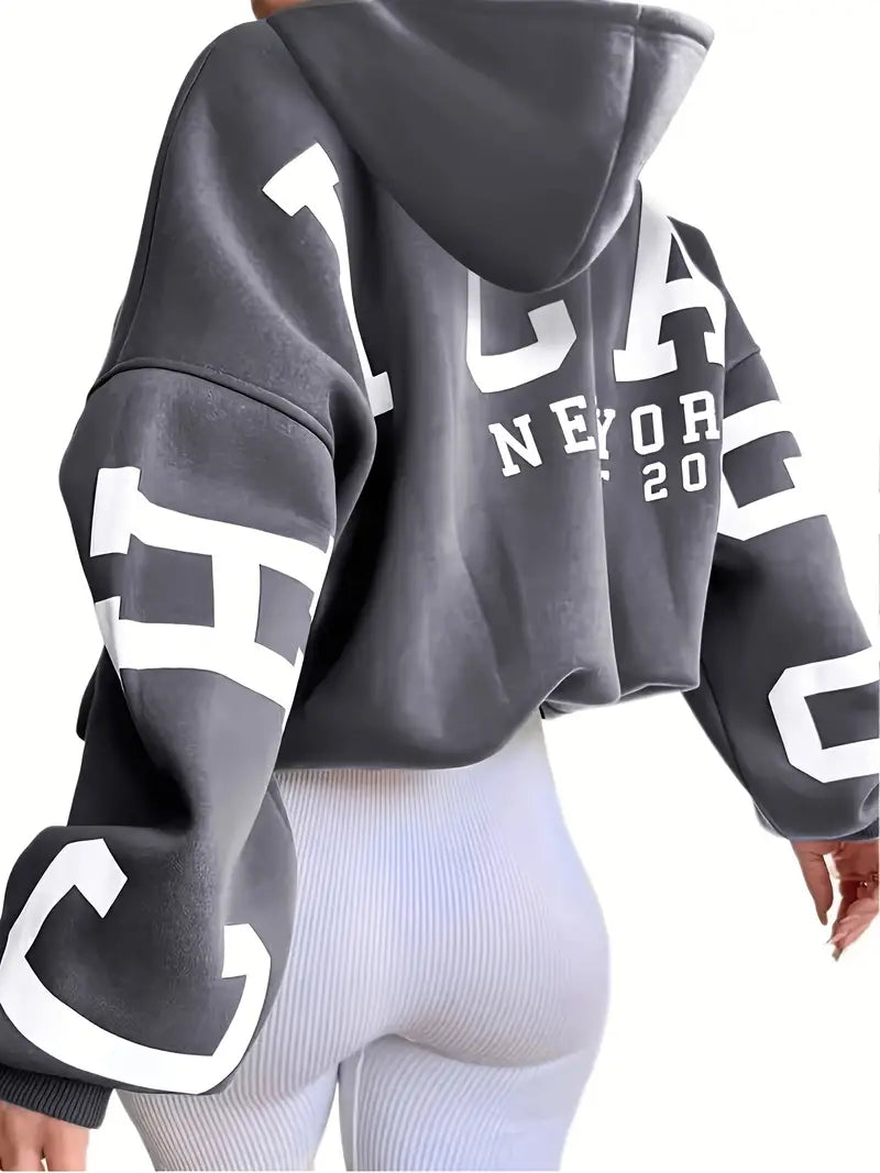Luna – sweat à capuche oversize à manches longues