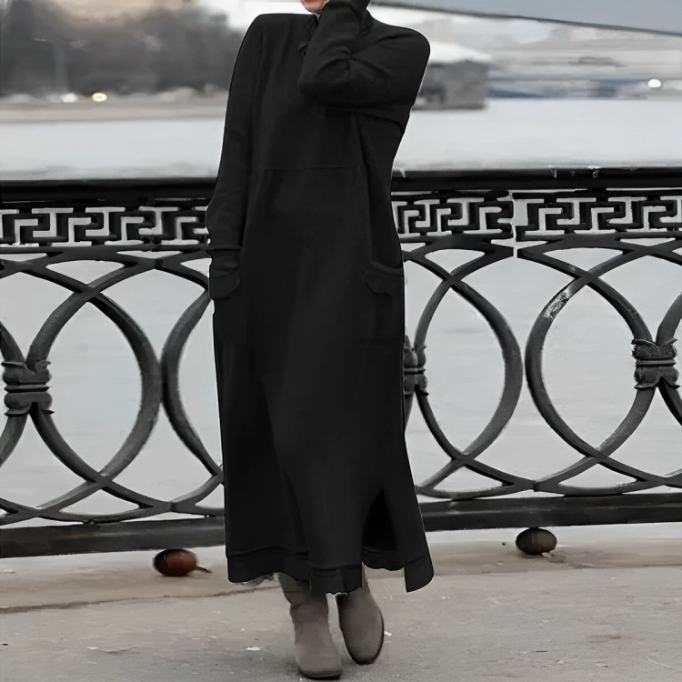 Abbie - Robe longue d'hiver décontractée 