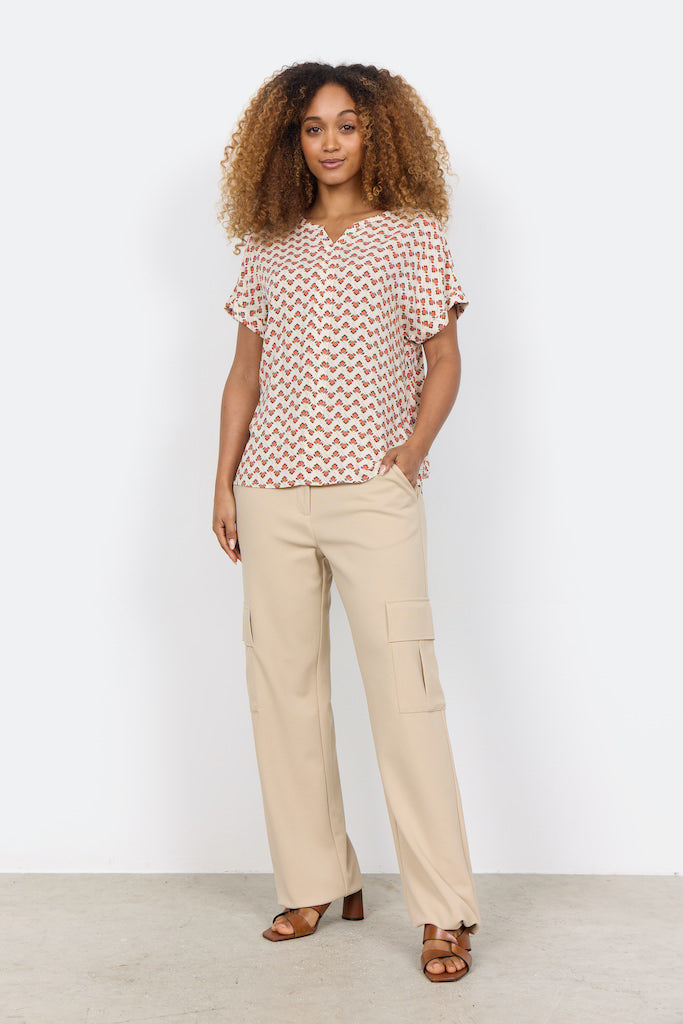 Bellachicha Bluse mit Retro Print