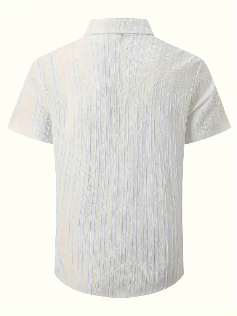 Ethan – chemise rayée à manches courtes décontractée et chic pour homme