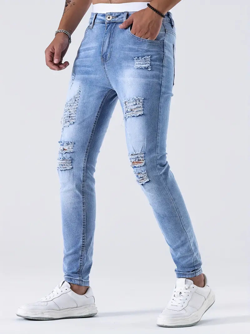 Gabriel – Jean déchiré et décontracté pour homme