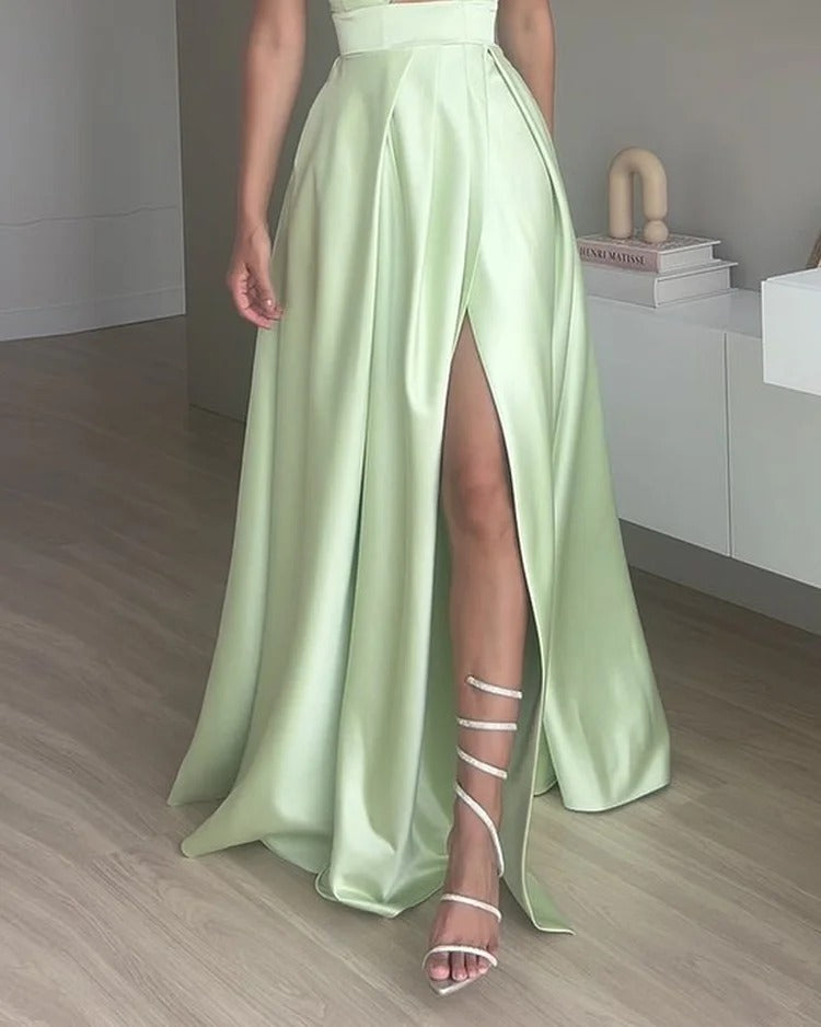 AUREA™ | ROBE MAXI AVEC FENTE HAUTE 