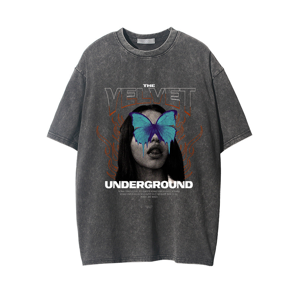 "Underground" - T-shirt oversize avec imprimé