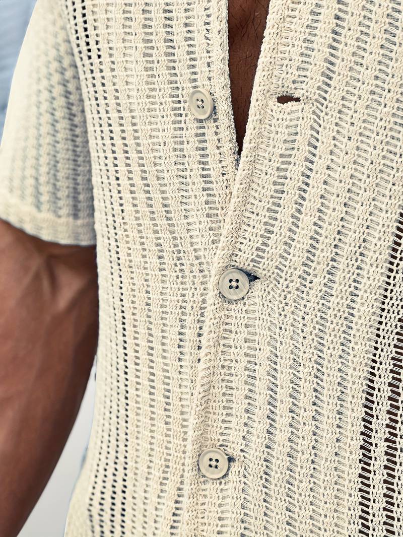 Joshua – chemise boutonnée décontractée et ample pour le printemps
