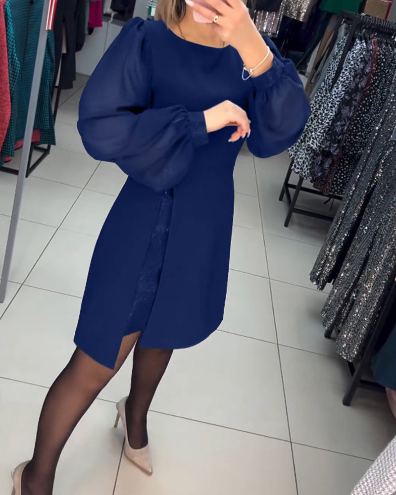 Ruby - Robe - Manches lanternes élégantes