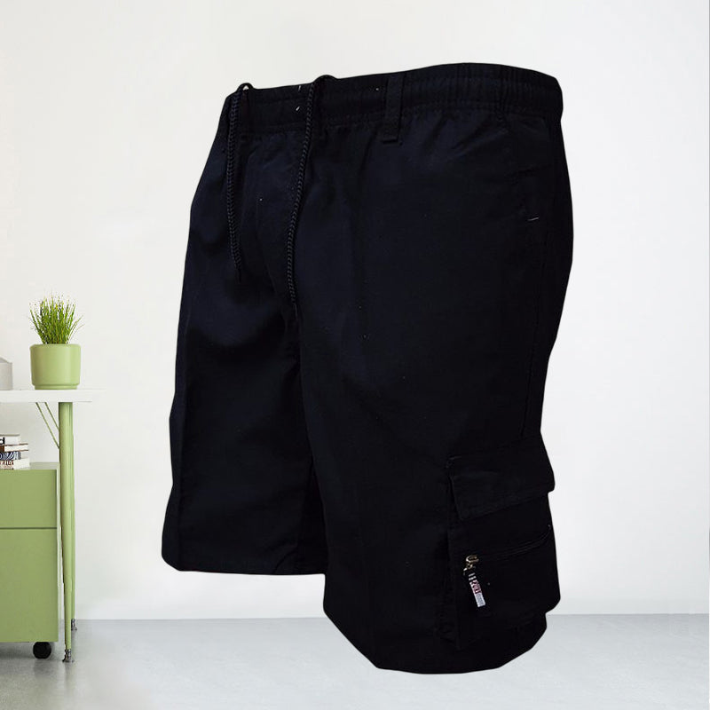 Short cargo décontracté et sportif pour homme avec plusieurs poches