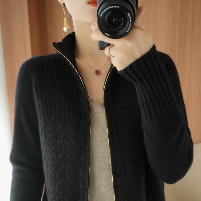 Cardigan | Kaschmir-Strickjacke mit Kordel