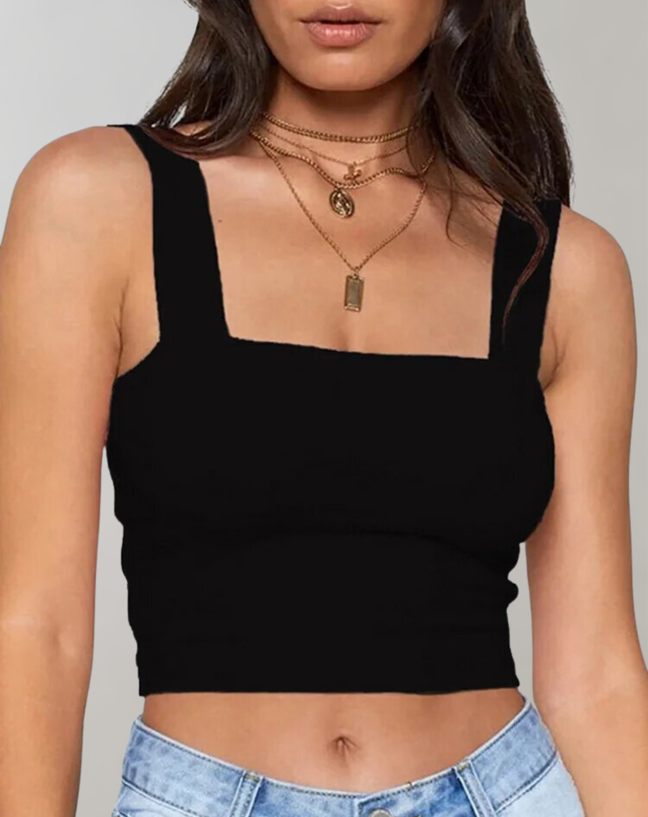 Bellachicha - Crop-Top Damen mit Ausschnitt