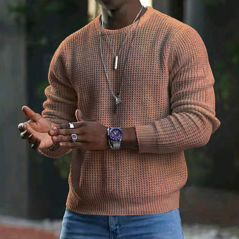 Pull à manches longues et col rond Darius pour homme 