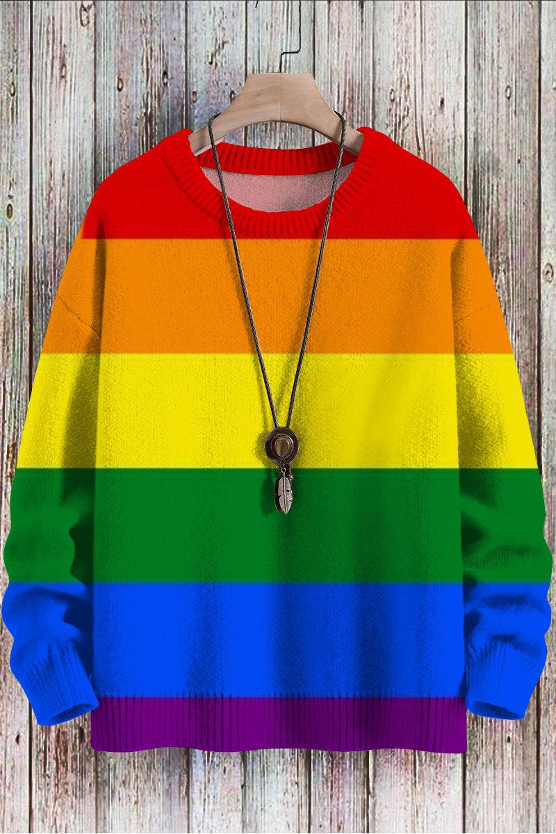 Rafferty – Sweat à capuche arc-en-ciel pour homme