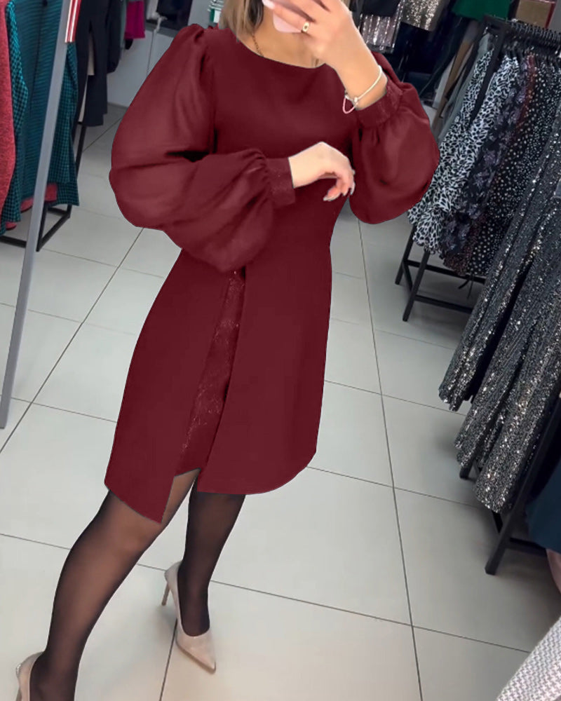 Ruby - Robe - Manches lanternes élégantes