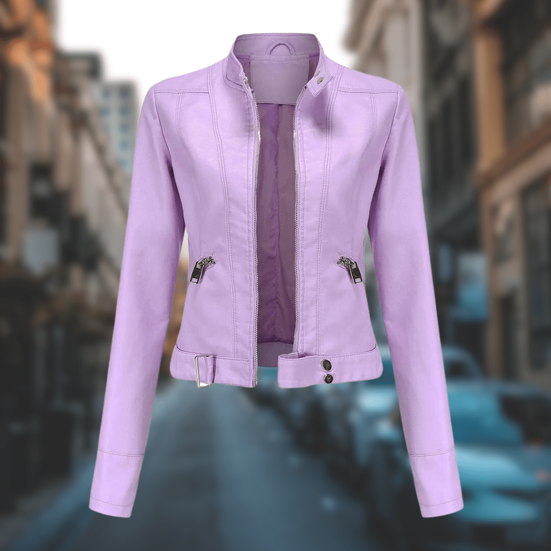 Yrelia | Veste en cuir élégante