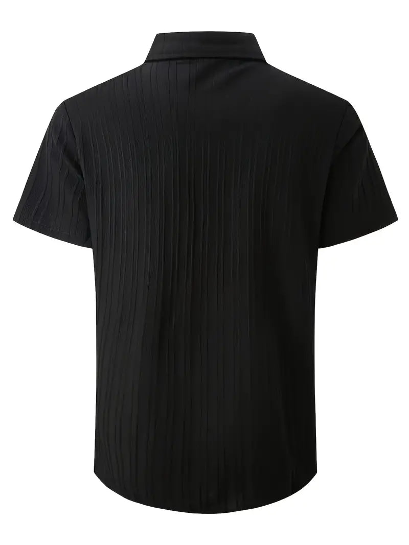 Ethan – chemise rayée à manches courtes décontractée et chic pour homme