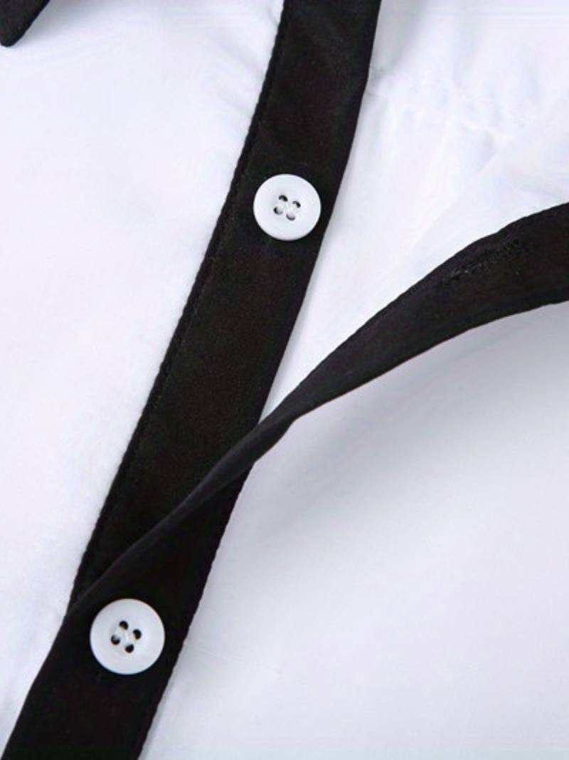 Anthony – chemise décontractée boutonnée contrastée pour homme