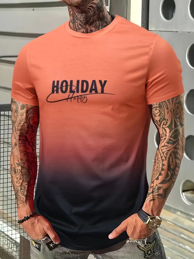 Aiden – T-shirt confortable avec graphismes dégradés pour homme