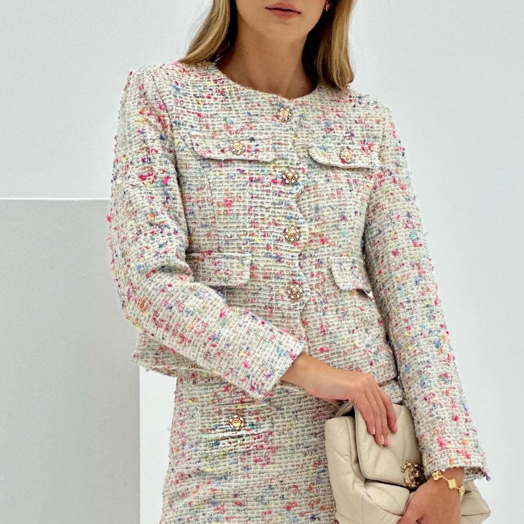 Céline | Veste en tweed polyvalente pour femme 