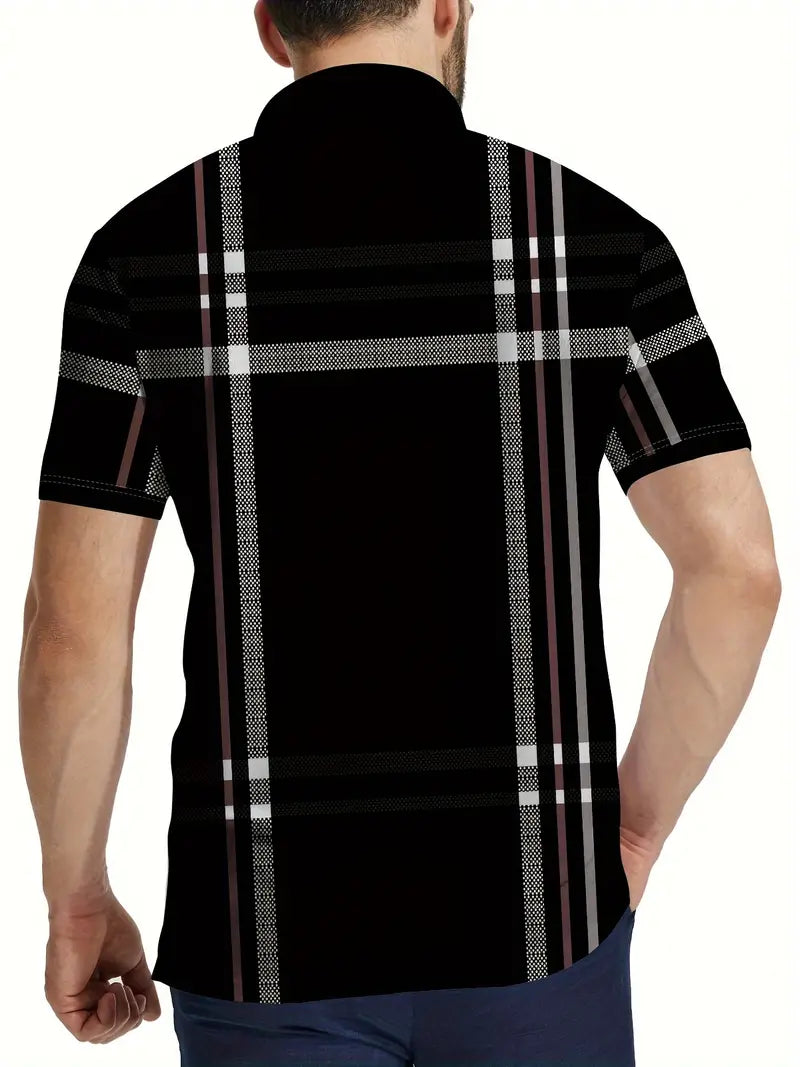 Oveth – T-shirt rayé à manches courtes pour homme