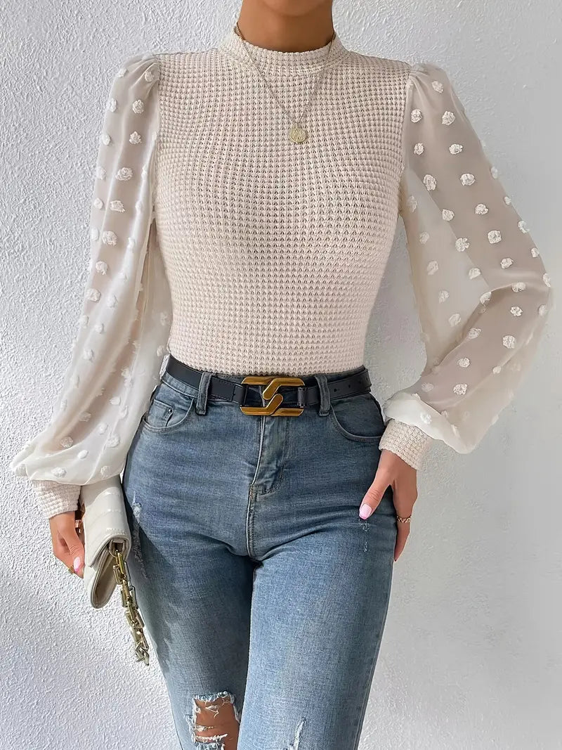 Bellachicha Top | Elegante Damenbluse mit Puffärmeln