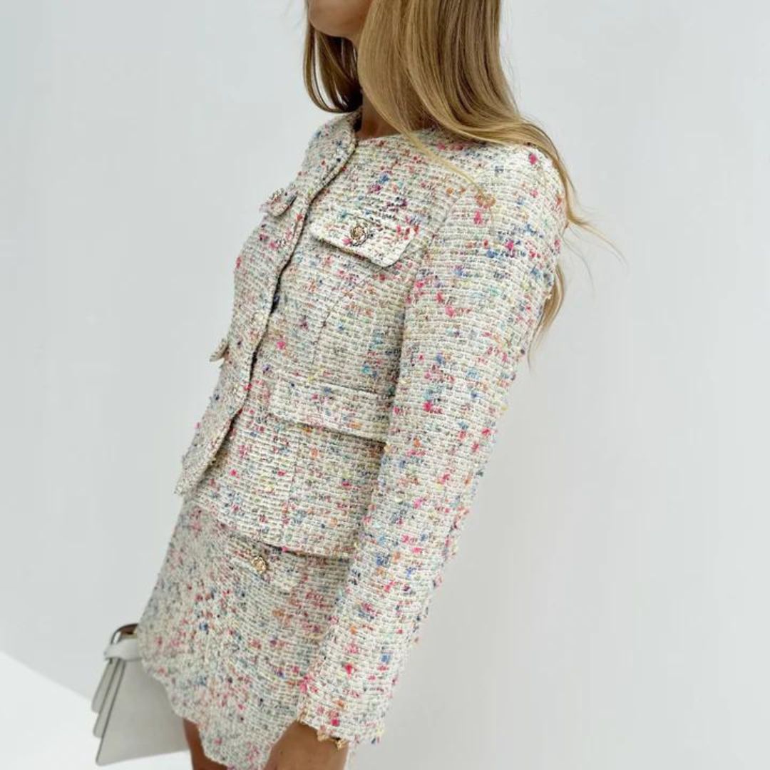 Céline | Veste en tweed polyvalente pour femme 