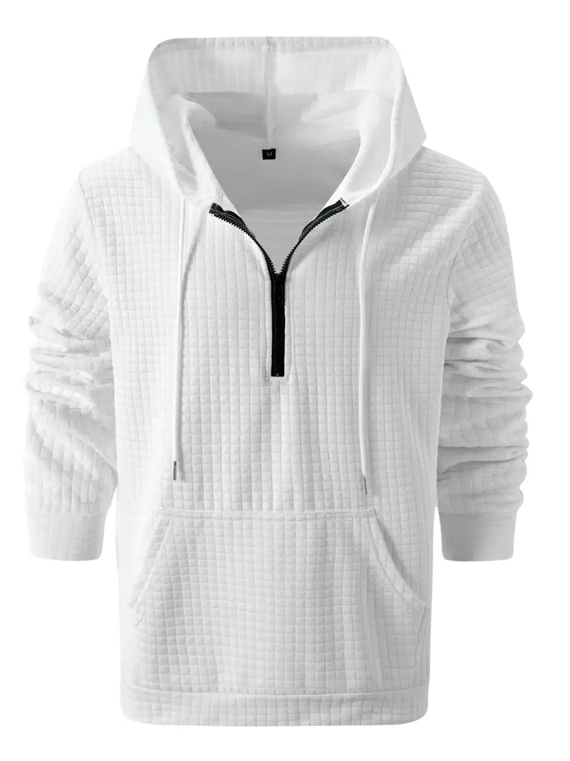 Benjamin - Sweat à capuche gaufré léger pour homme