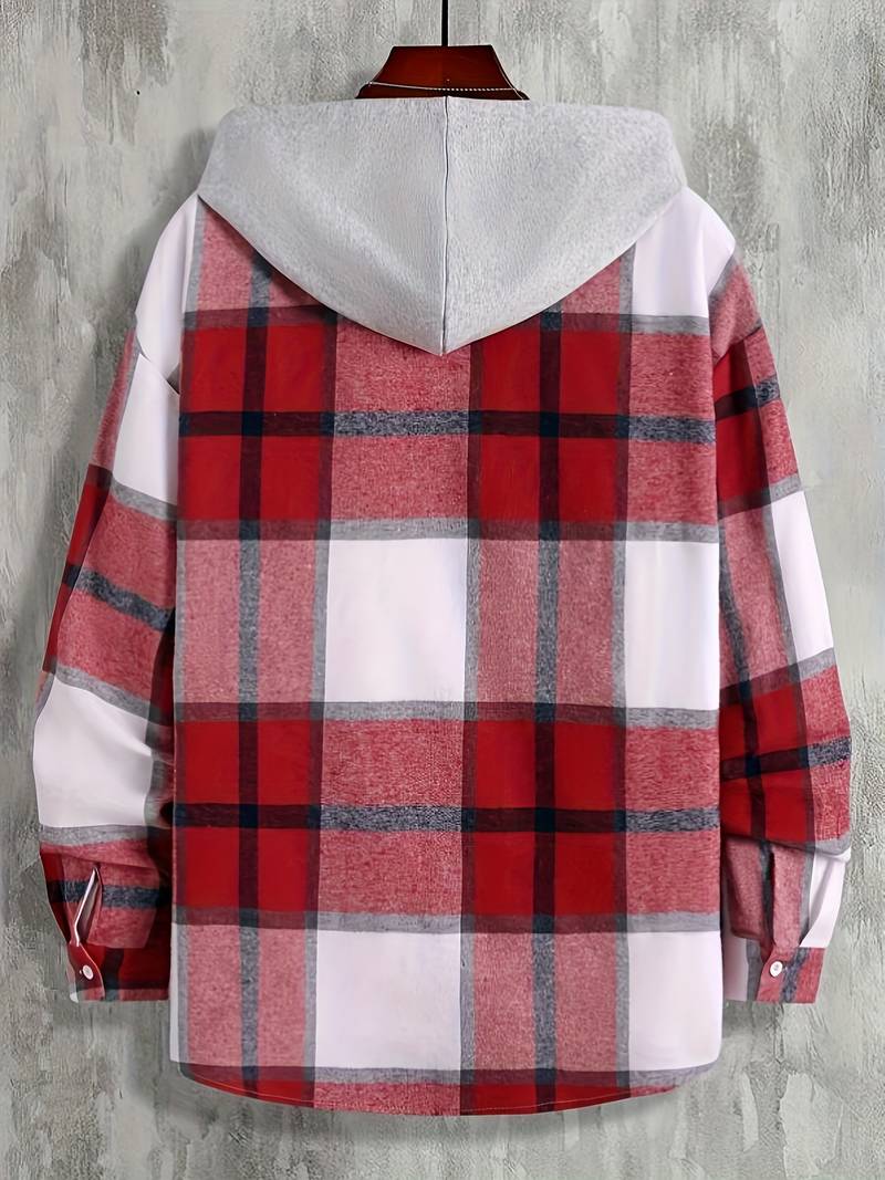 Paul – lässige karierte jacke mit kapuze