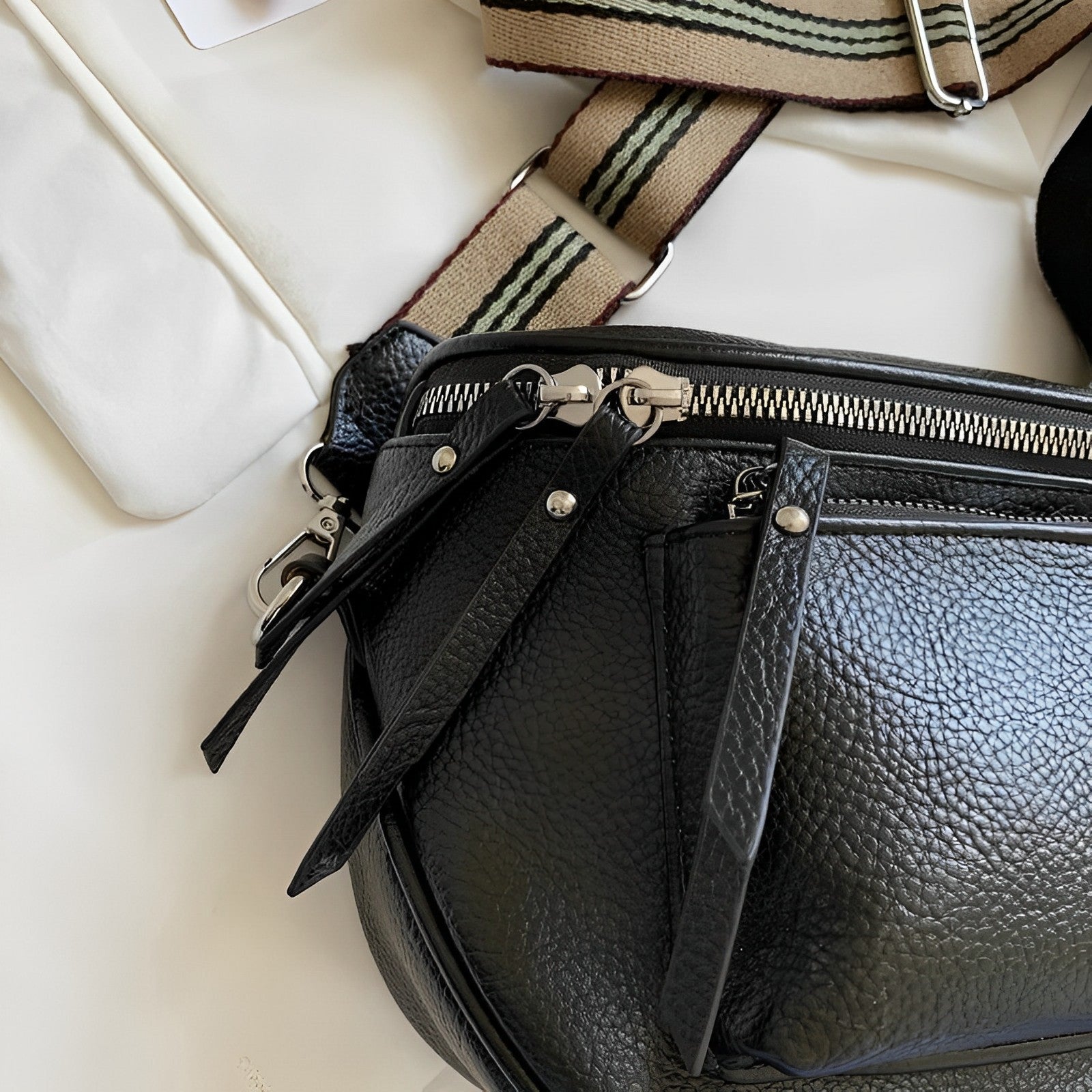 Sac bandoulière Bellachicha | Sac à bandoulière rétro pour femme 
