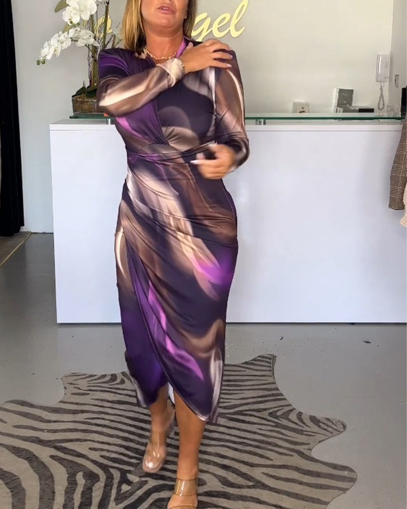 Alise - Robe midi chic - Col V 
