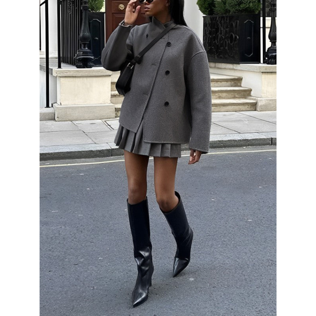 Alisan | Veste boutonnée pour femme | Surdimensionné