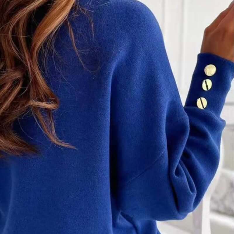 Petra - Pull d'hiver confortable avec col en V 