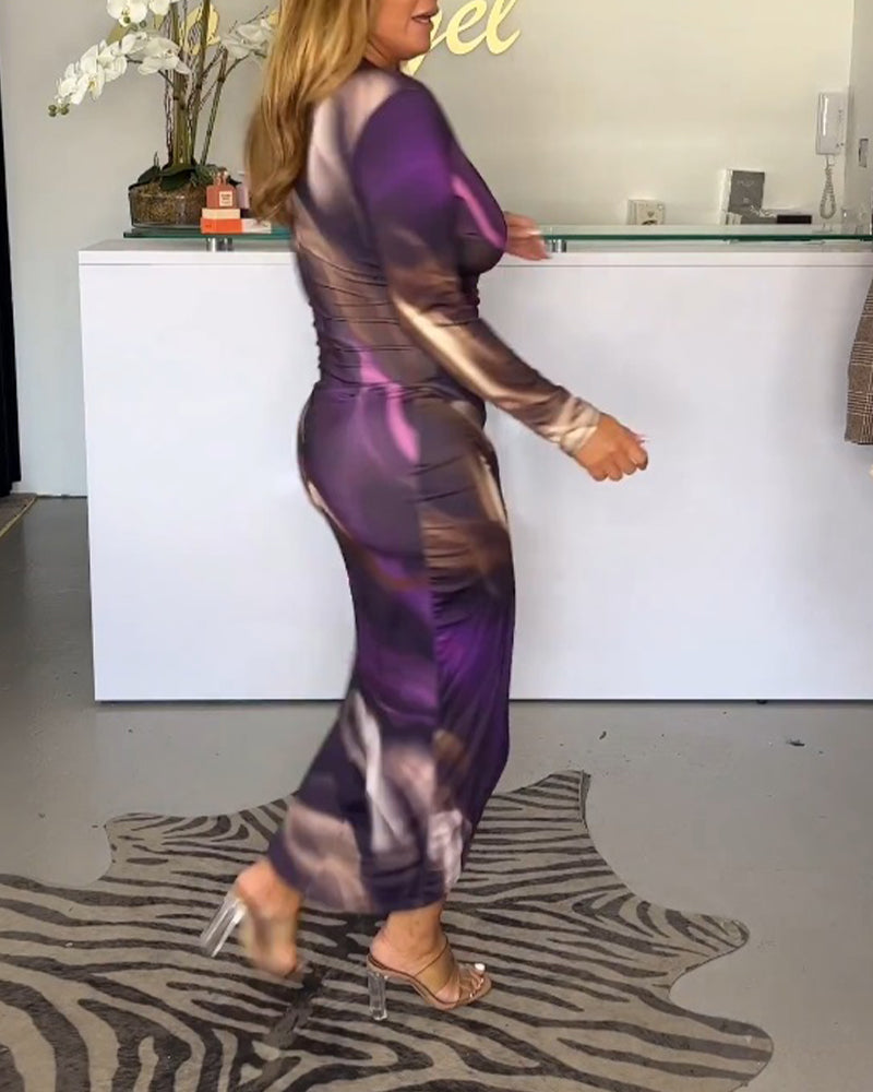Alise - Robe midi chic - Col V 